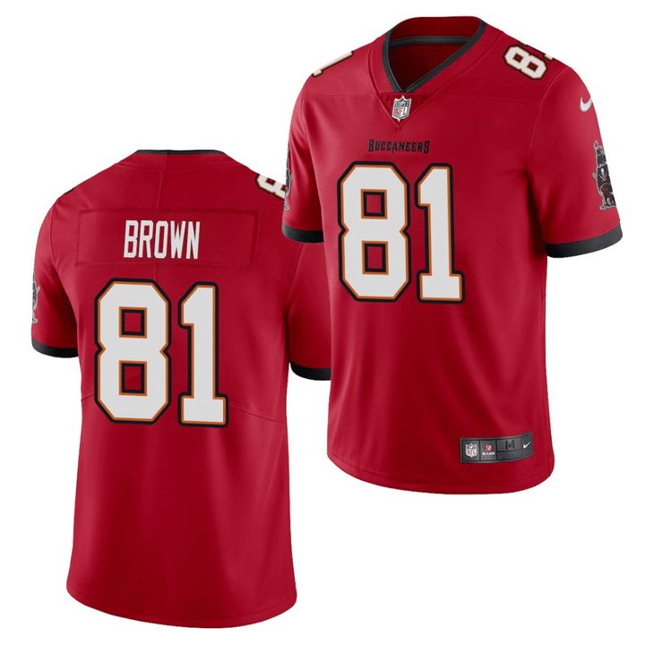 Men Tampa Bay Buccaneers #81 Antonio Brown Nike Red Vapor Limited NFL Jersey